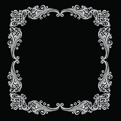 Oriental vector damask patterns for greeting cards and wedding invitations