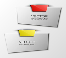 Origami  Vector infographic colorful banners set