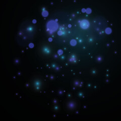 Blurred bokeh light on dark background.