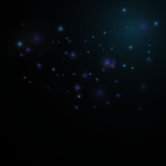 Blurred bokeh light on dark background.