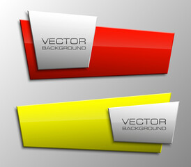 Design shape Origami vector banner