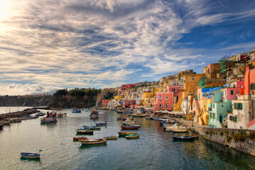 From the Island of Procida, Bay of Naples, Italy
