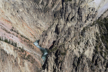 Grand Canyon of the Yellowstone River in Yellowstone National Park, Wyoming, USA