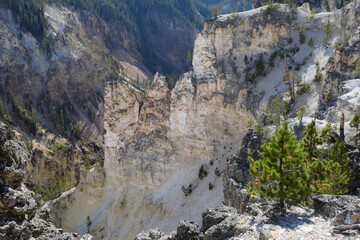 Grand Canyon of the Yellowstone River in Yellowstone National Park, Wyoming, USA