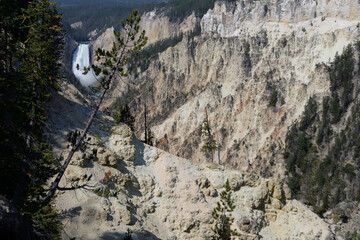 Grand Canyon of the Yellowstone River in Yellowstone National Park, Wyoming, USA