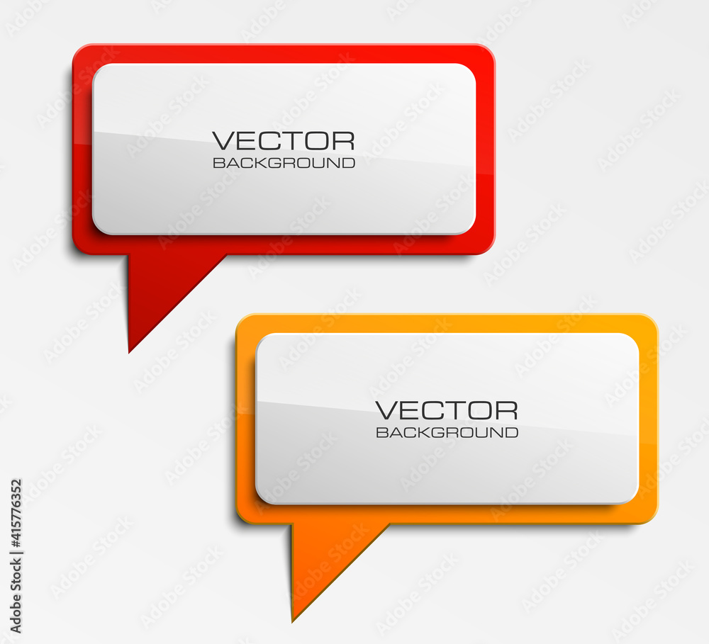 Poster origami vector banner. the original form as two form, overlapping. the flat image. advertising desig