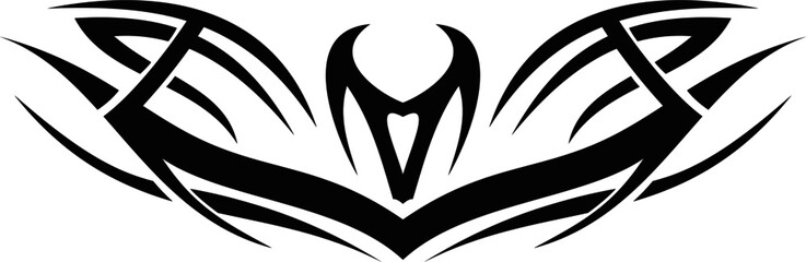 Vector symbol, ornament, tattoo. beautiful vector illustration. Drawings on the body, ancient symbols.	