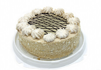 Obraz premium Wedding Cake Isolated On White Background