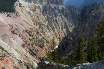 Grand Canyon of the Yellowstone River in Yellowstone National Park, Wyoming, USA