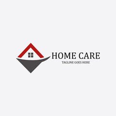 Home logo design template. Vector illustration