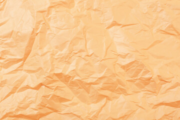 background from yellow crumpled paper