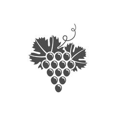 gray grapes silhouette
