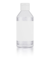 Hand sanitizer bottle isolated on white background