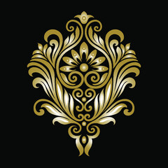 Oriental vector damask patterns for greeting cards and wedding invitations