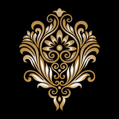 Oriental vector damask patterns for greeting cards and wedding invitations.