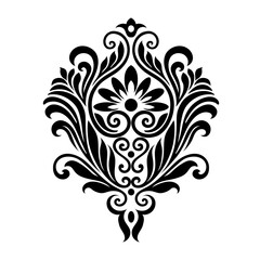 Oriental vector damask patterns for greeting cards and wedding invitations.