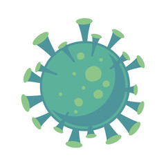 covid19 virus particle isolated icon