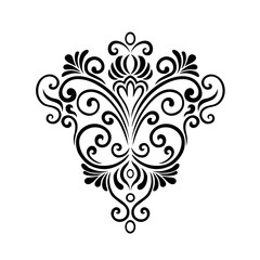 Oriental vector damask patterns for greeting cards and wedding invitations.