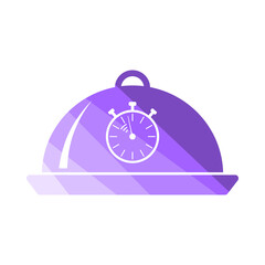 Cloche With Stopwatch Icon