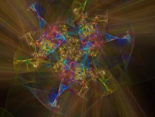 Imaginatory fractal background Image