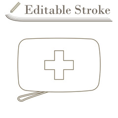 Obraz premium Alpinist First Aid Kit Icon