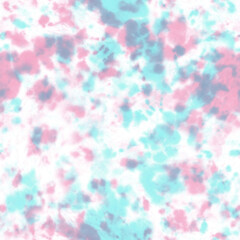 Tie dye shibori seamless pattern. Watercolour abstract texture.