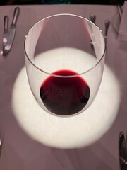 red wine in glass