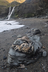 A cove below Tintagel Castle