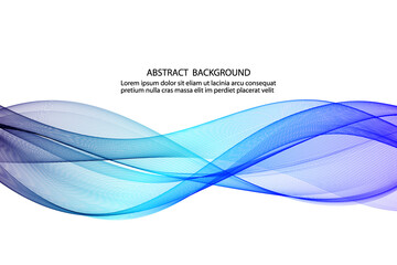 Abstract vector design background, blue waved lines for brochure, website, flyer design.