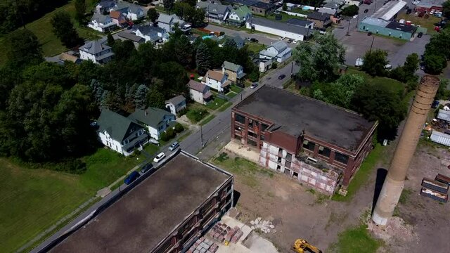 Drone Shot Of Scranton, PA