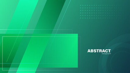 Abstract green modern background and geometric shape with copy space, vector.