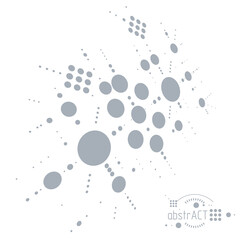 Engineering technological vector wallpaper made with circles and lines. Modern geometric composition can be used as template and layout. Abstract technical background.