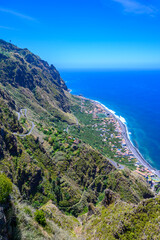 Fototapeta na wymiar Beautiful landscape scenery in the west of Madeira island, Portgual