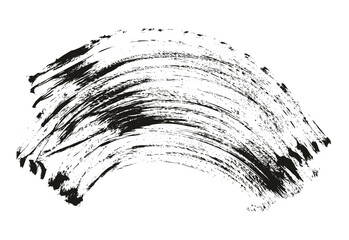 Flat Fan Brush Thick Curved Background High Detail Abstract Vector Background Set 