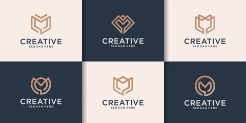 Initial set of M logo design inspiration