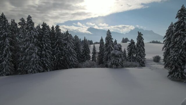 Majest&auml;tische Schneelandschaften und frostige Bergwelten