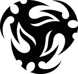 Vector symbol, ornament, tattoo. beautiful vector illustration. Drawings on the body, ancient symbols.	