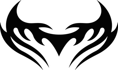 Vector symbol, ornament, tattoo. beautiful vector illustration. Drawings on the body, ancient symbols.	