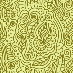Natural seamless pattern. Vector illustration.