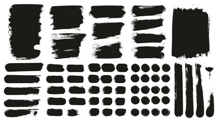 Round Sponge Thick Artist Brush Long Background & Straight Lines Mix High Detail Abstract Vector Background Ultra Mix Set 