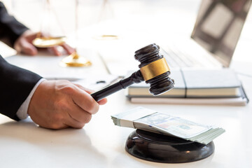 justice and law concept. male lawyer working in office. Legal law, advice and justice concept.