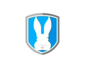 Simple shield with rabbit head inside