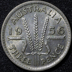 Old Australian currency coins