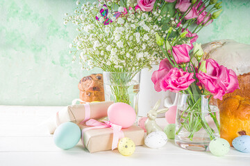 Happy easter greeting background