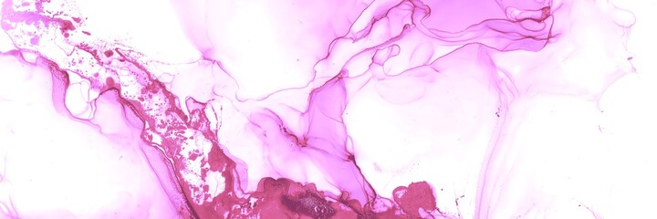 Rose Spring Fluid Waves. Alcohol Ink Texture.