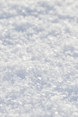 Soft fresh white snow texture background