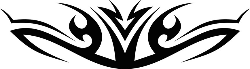 Vector symbol, ornament, tattoo. beautiful vector illustration. Drawings on the body, ancient symbols.