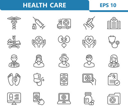 Health Care, Healthcare, Medical, Medicine, Hospital Icons