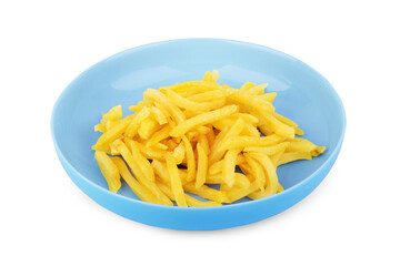 French fries isolated on white background.