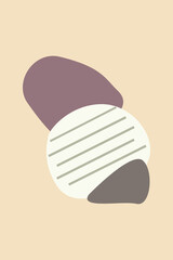 abstract minimalist shape pattern background. vector cartoon illustration